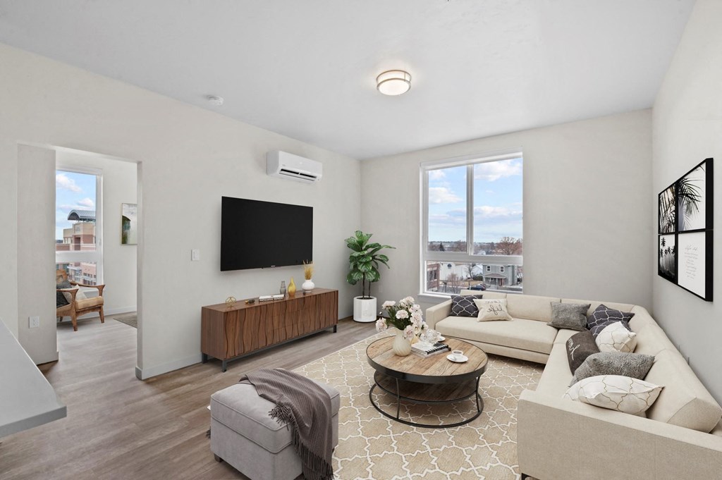 Old Town Lofts Model Living Room