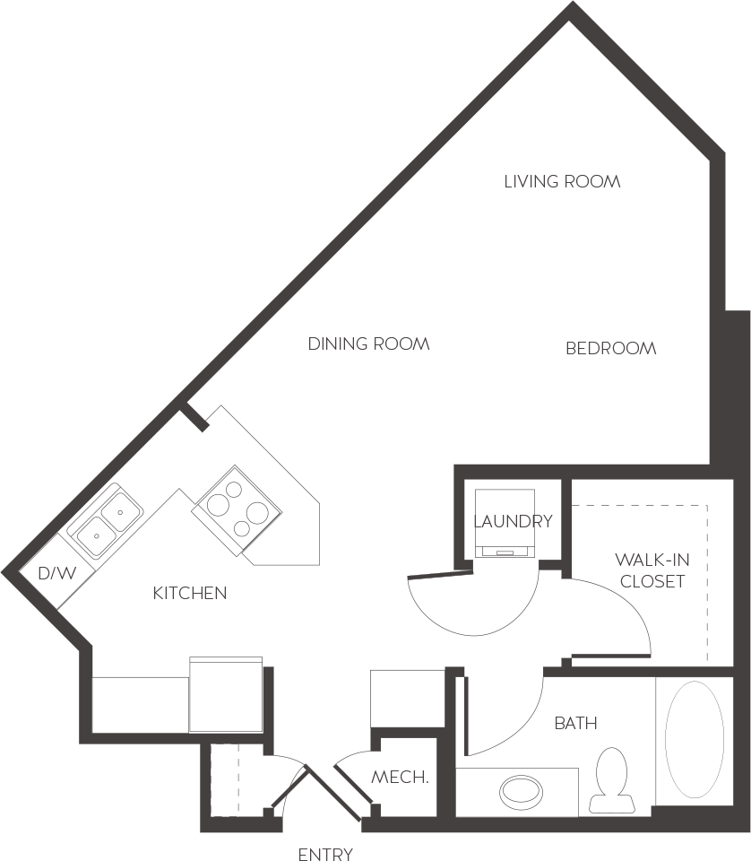 Denver, CO City House Apartments studio