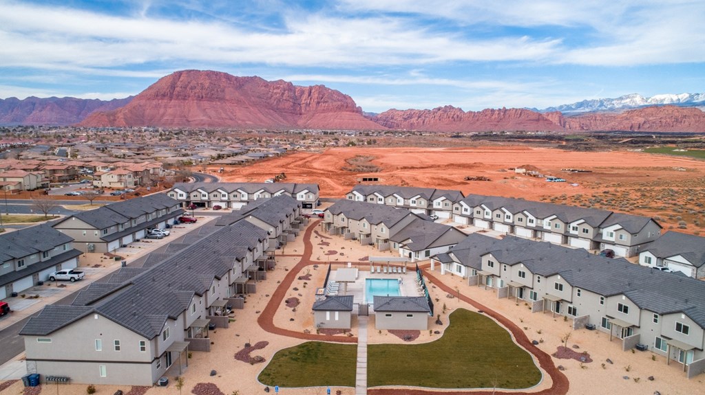 an aerial view of Desert Village Townhomes