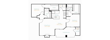 Desert Mirage 2 Bed 2 Bath A Floor Plan