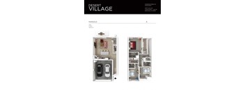 Desert Village Townhomes 3D Floor Plan - Marigold