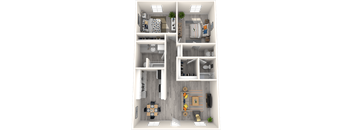 Sono Tempe Apartment Homes 3D Floor Plan The Draper