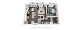 The Dylan Apartments A2 Floor Plan