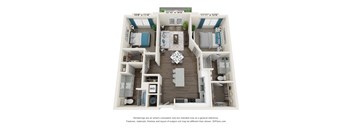 The Dylan Apartments B1 Floor Plan