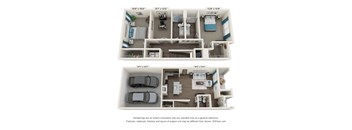 The Dylan Apartments TH 1 Floor Plan