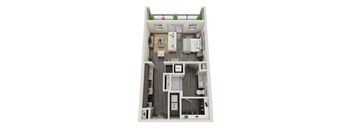 Cromwell at Plum Creek Apartments Studio Floor Plan
