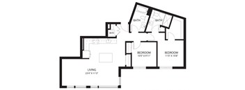 Vela Apartments E2 Floor Plan