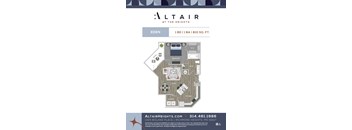 A floor plan for a residence at the Heights by Altair.