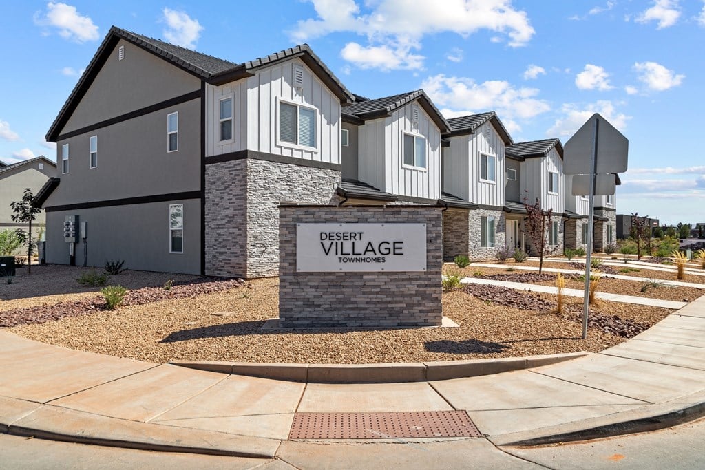 Desert Village Townhomes monument sign