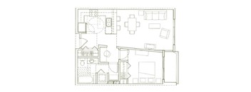 Eden Hill Apartments in Seattle, Washington A1 Floor Plan