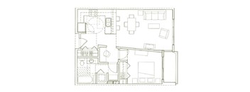 Eden Hill Apartments in Seattle, Washington A3 Floor Plan