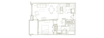 Eden Hill Apartments in Seattle, Washington A4 Floor Plan
