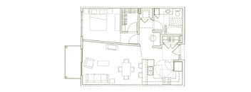 Eden Hill Apartments in Seattle, Washington A5 Floor Plan