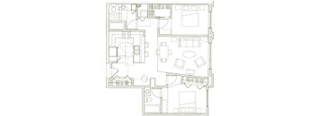 Eden Hill Apartments in Seattle, Washington B2 Floor Plan