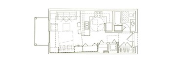 Eden Hill Apartments in Seattle, Washington Studio Floor Plan