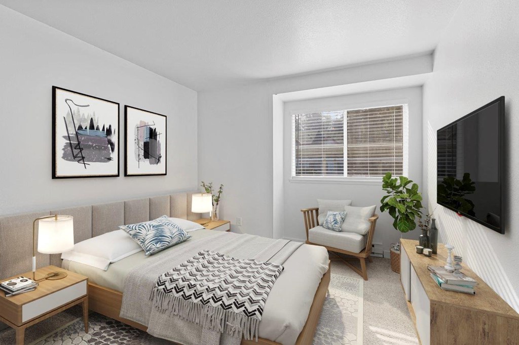 Elevate Apartments in Lynwood, Washington Model Bedroom