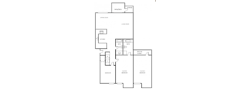 a black and white floor plan of a house