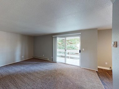 Eleven Pines Living Room with Private Patio