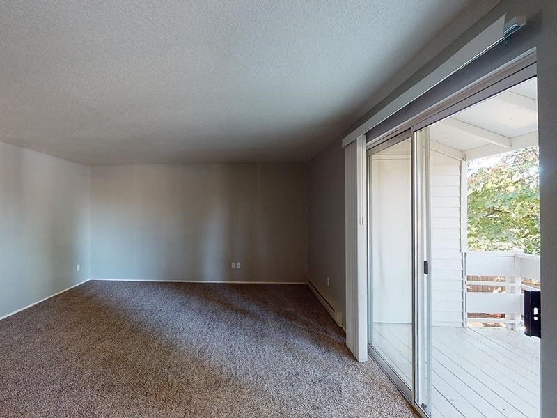 Eleven Pines Living Room with Private Patio