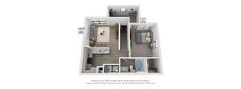 Emerson at Leander 3D Floor Plan A1 A