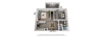 Emerson at Leander 3D Floor Plan A2 A
