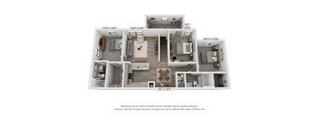 Emerson at Leander 3D Floor Plan C1 A