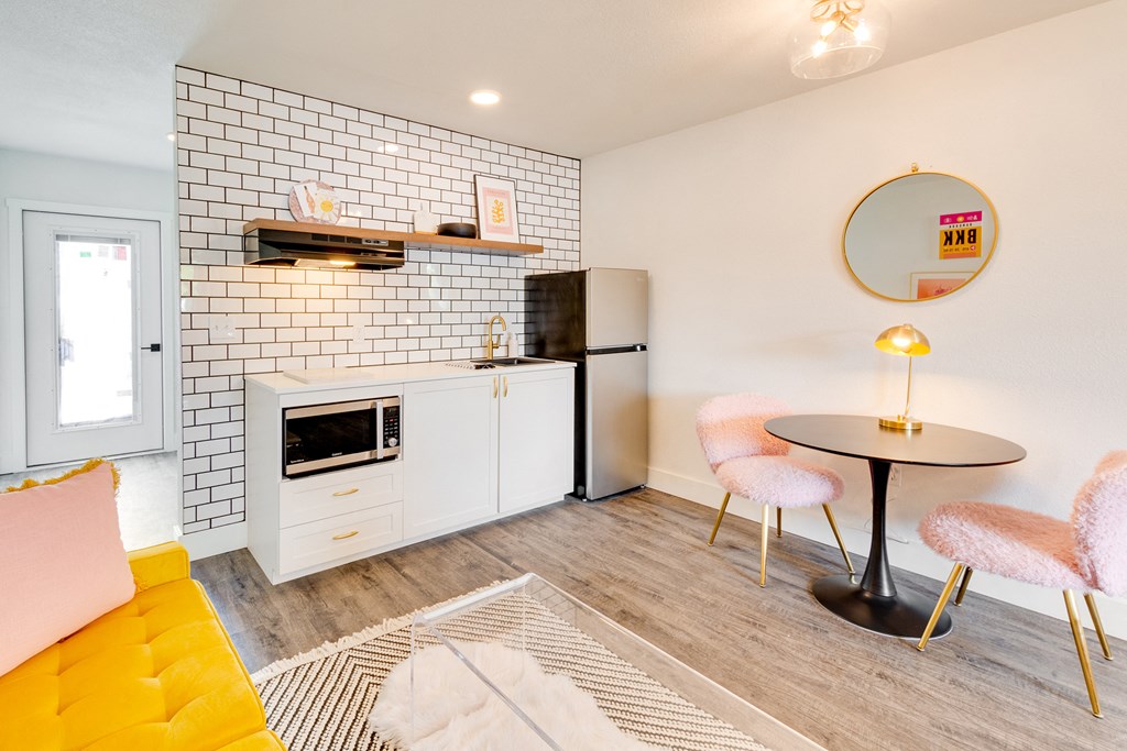 The Empire Apartments Model Kitchen & Dining Area