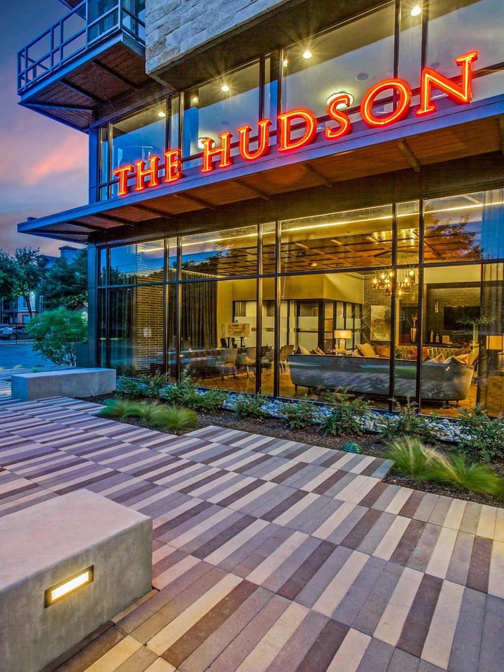 the facade of the hudson