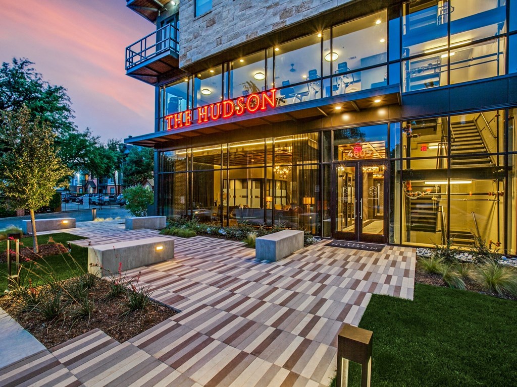 the facade of the hudson