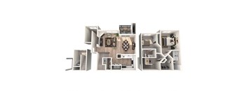 Evans Creek at Woodbridge Apartments in Redmond, Washington Avondale Renovated Floor Plan