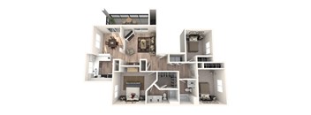 Evans Creek at Woodbridge Apartments in Redmond, Washington Redmond Floor Plan