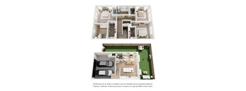 Everbloom Rental Homes in Melissa, Texas 3x2 Floor Plan
