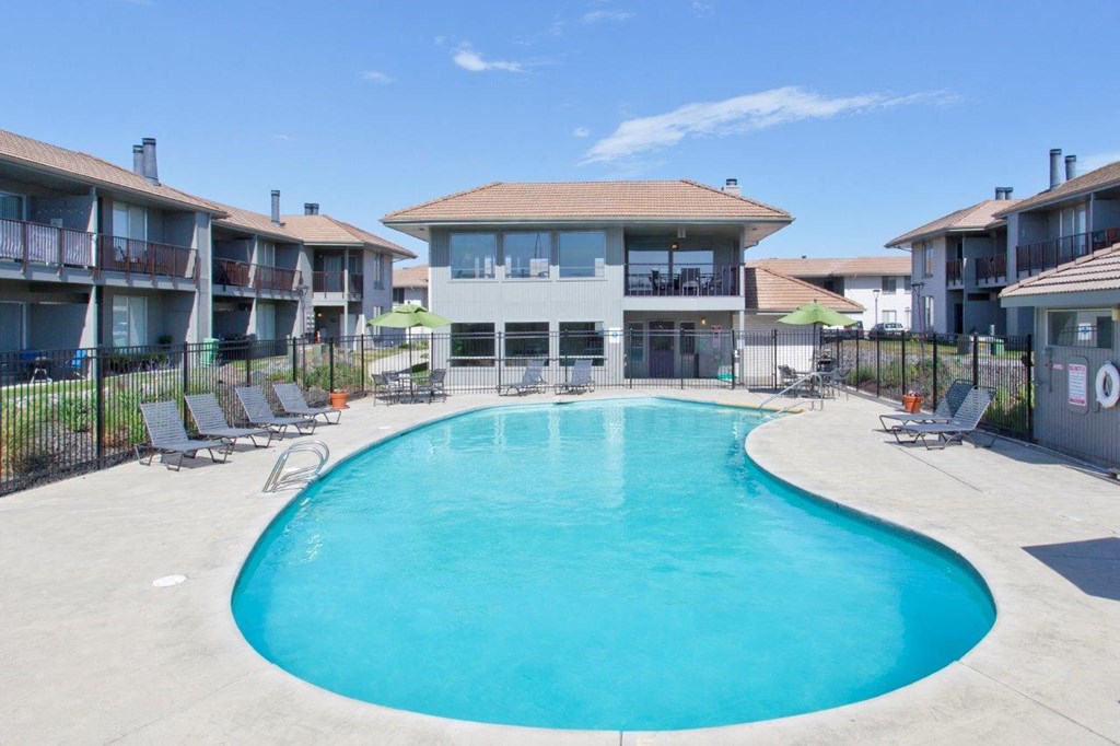 Evergreen Ridge Pool with Lounge Chairs