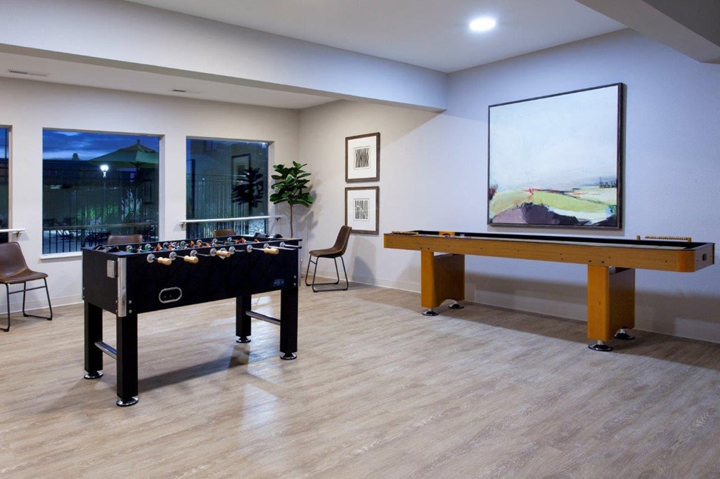 Evergreen Ridge Clubhouse Lounge with Games