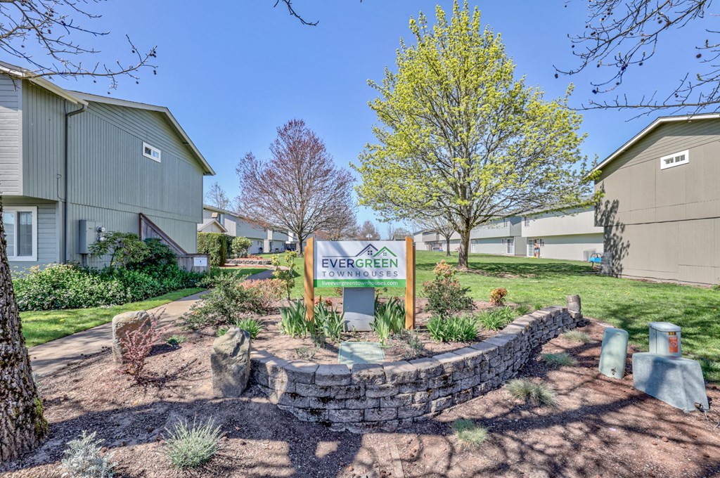 Evergreen Townhouses Monument Sign