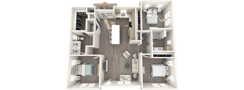 Solace Apartments F1 Floor Plan