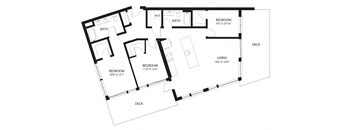 Vela Apartments F2 Floor Plan