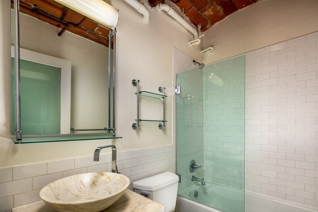 a bathroom with a sink and a bathtub