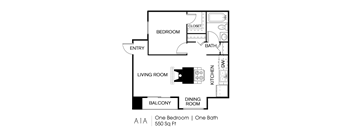 The Carmen Apartments A1 Floor Plan