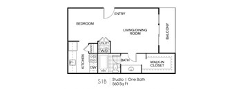 The Caleb Apartments S2 2D Floor Plan