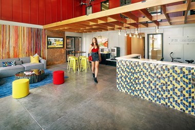 Fremont9 Leasing Office with Seating