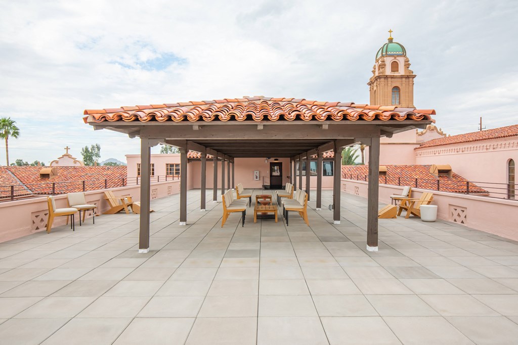 Rooftop Patio at The Benedictine, Tucson, AZ