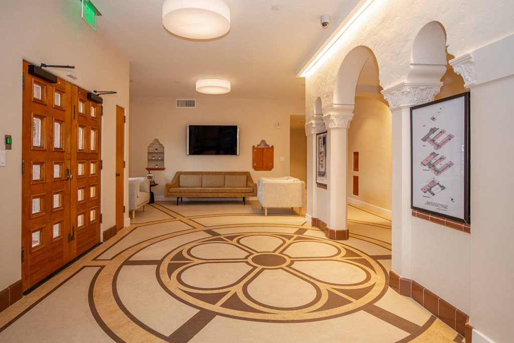 Hallway View at The Benedictine, Tucson, AZ, 85716