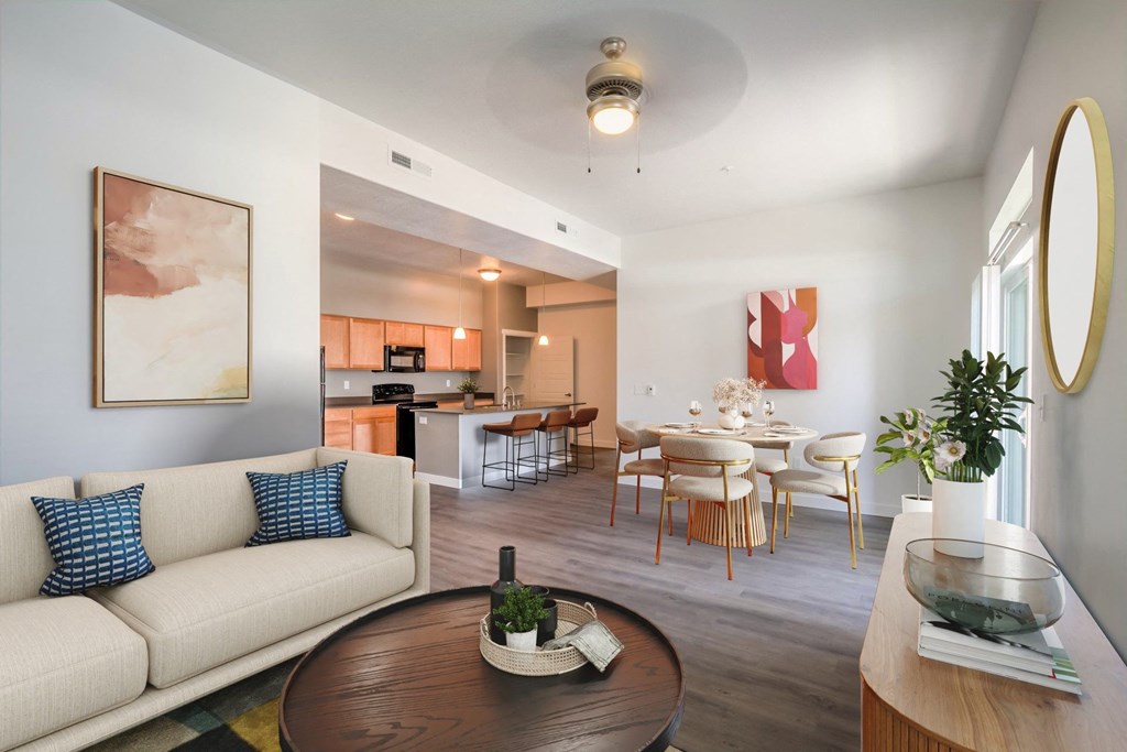 The Boulevard Model Living Room