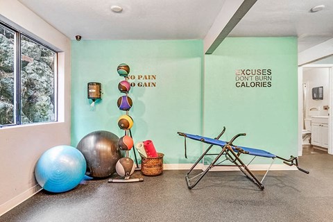 Beacon View Apartments Fitness Center and Yoga Equipment