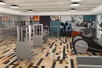 24-Hour Fitness Center with Reclaimed Gym Floors