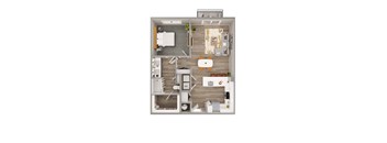 Lenox Bayside A6 Floor Plan