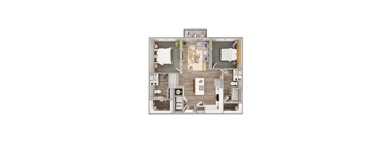 Lenox Bayside B2 Floor Plan