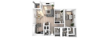 Villaggio on Yarrow Bay Florence 3D Floor Plan