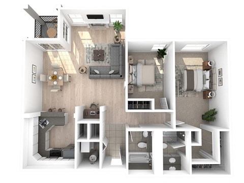 Villaggio on Yarrow Bay Florence 3D Floor Plan